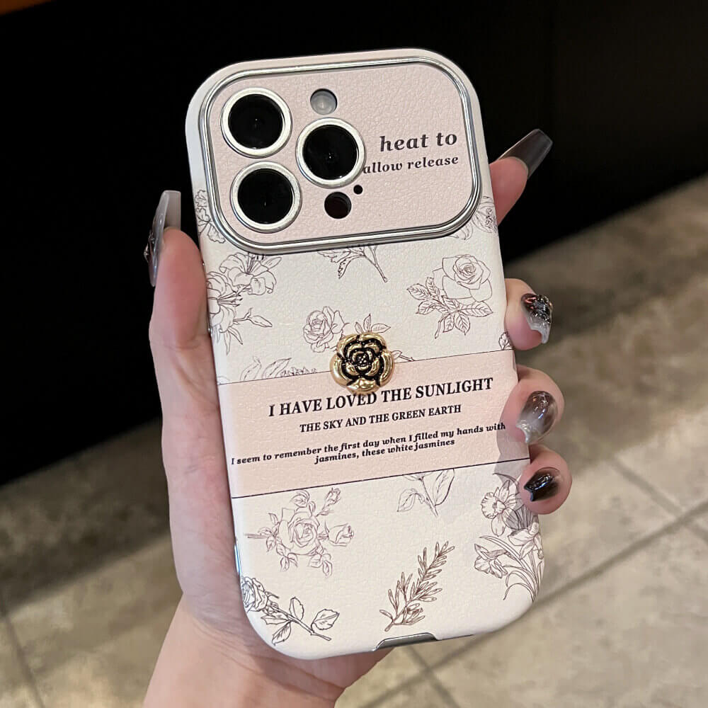 Timeless Floral iPhone Case with Scarf Strap