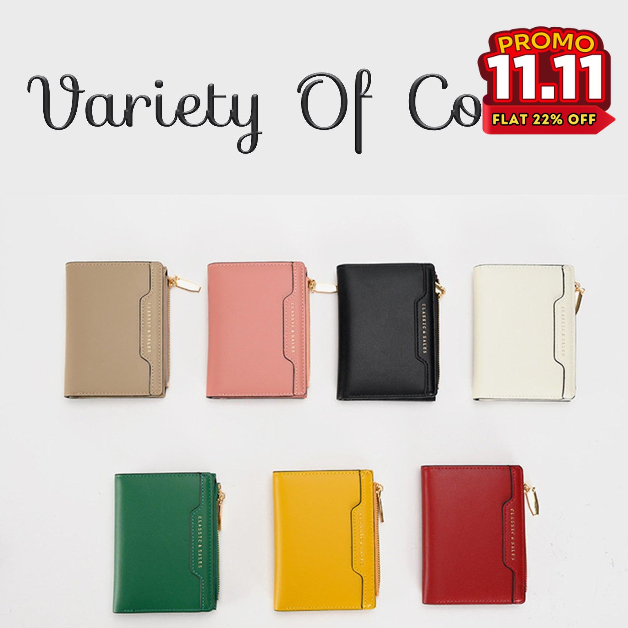 Women's Leather Compact Wallet-DIVERSITY