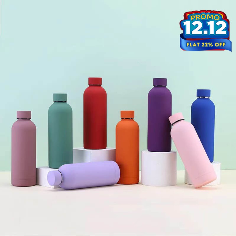 Matte Water Bottle - Light Pink