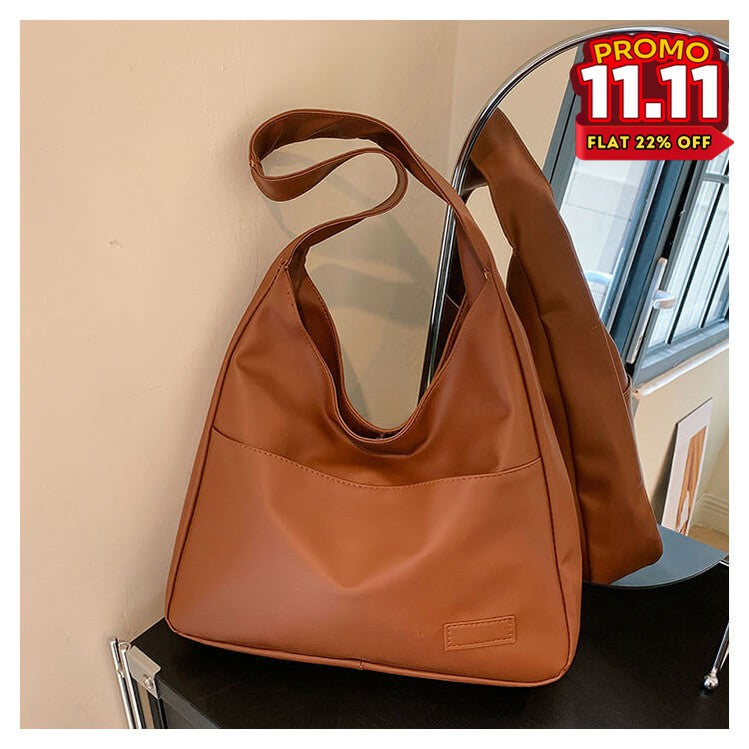 Faux Leather Tote Bag-DIVERSITY