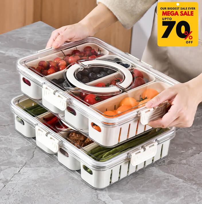 Food Storage Containers With Drain Basket