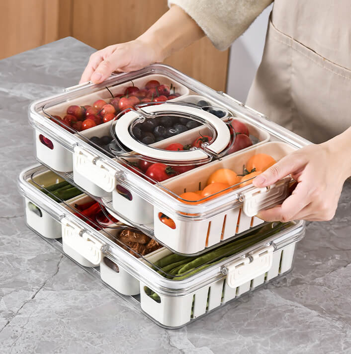 Food Storage Containers With Drain Basket