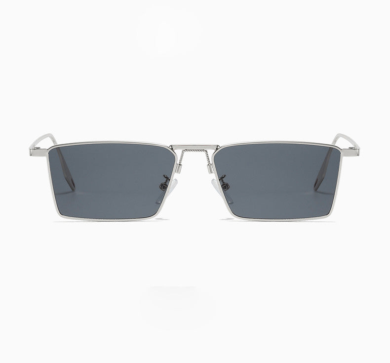 NEXUS Rectangular Sunglasses - Silver Black