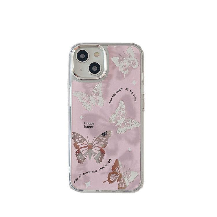 Acrylic Pink Butterfly iPhone Case