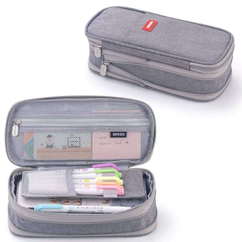 Multi-Compartment Pencil Case Pouch