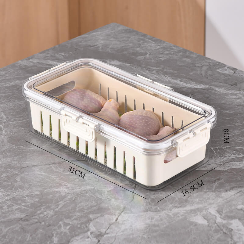 Food Storage Containers With Drain Basket