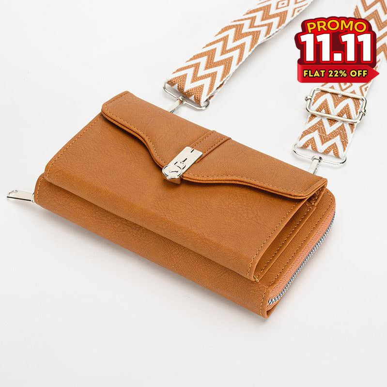 Classic Leather Crossbody Wallet Bag-DIVERSITY