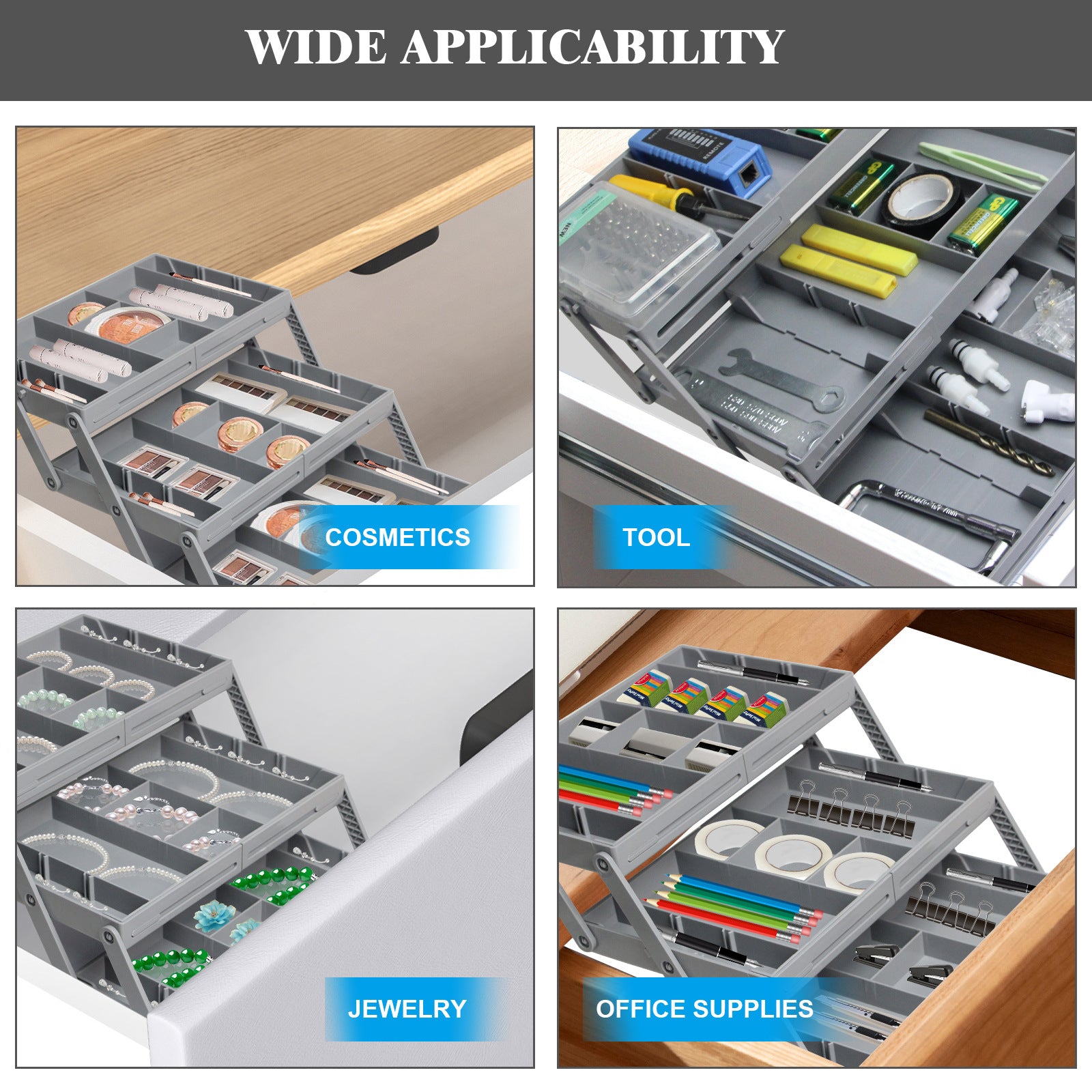 Expandable Drawer Organizer Trays