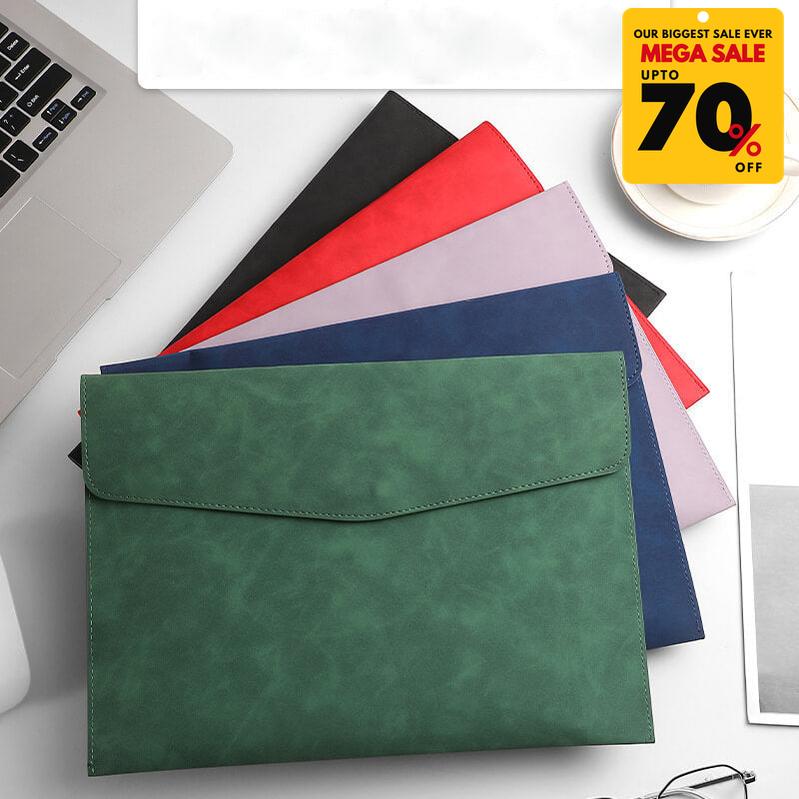 Faux Leather Document File Case