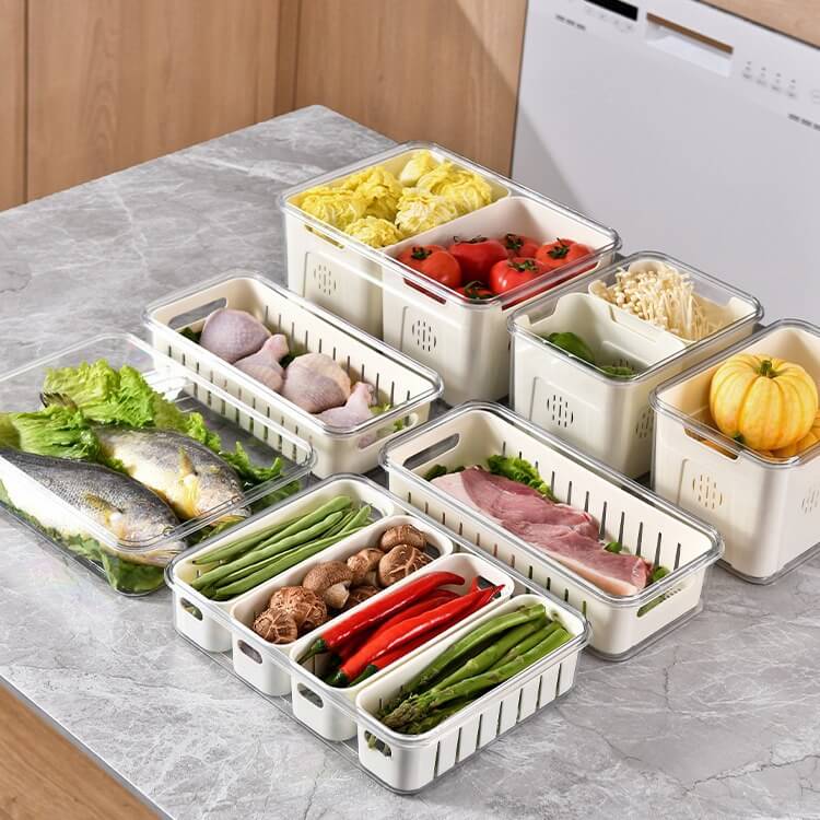 Food Storage Containers With Drain Basket