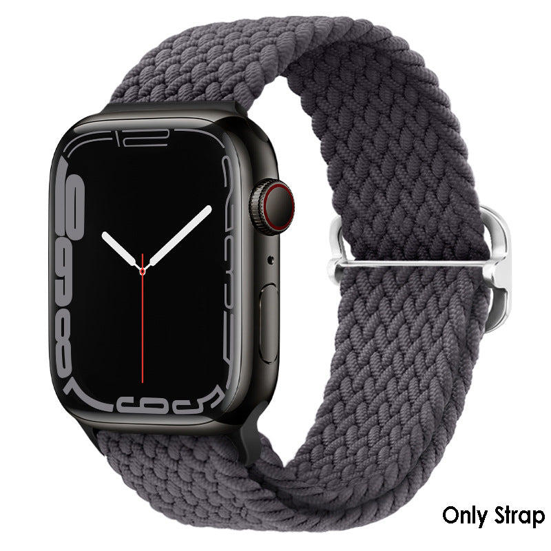 Soft Braided Loop Band For Apple Watch - Space Grey