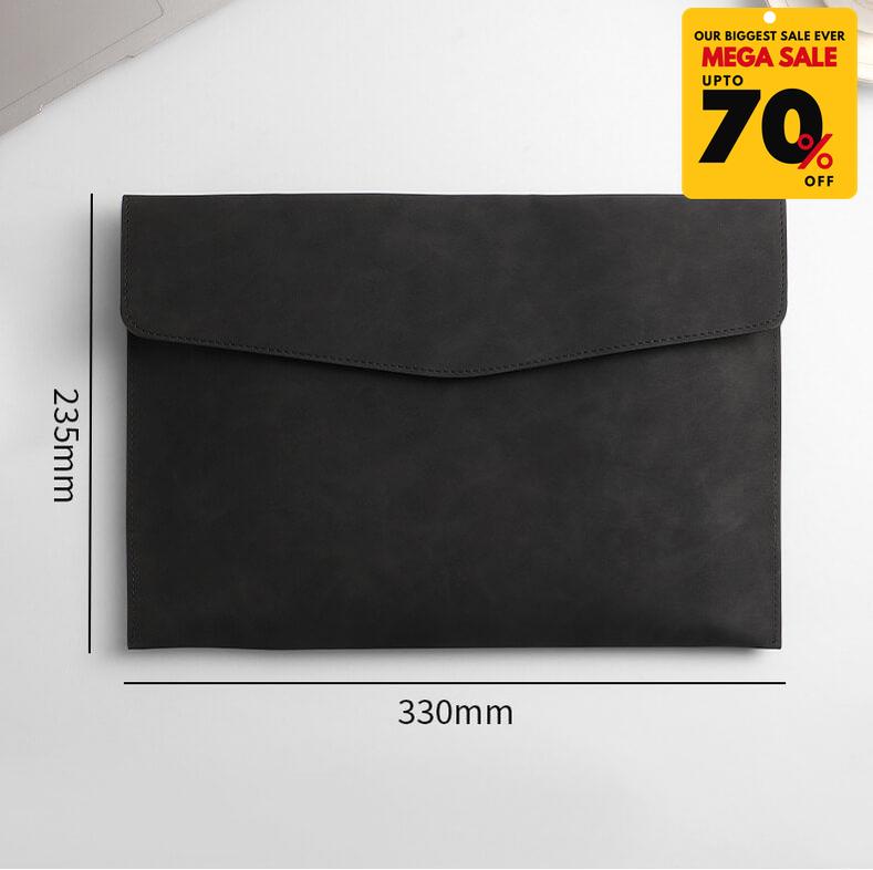 Faux Leather Document File Case