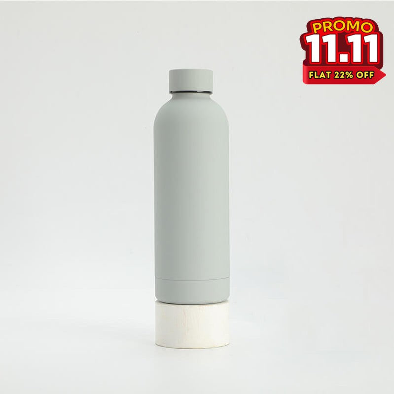 Matte Water Bottle - Light Grey