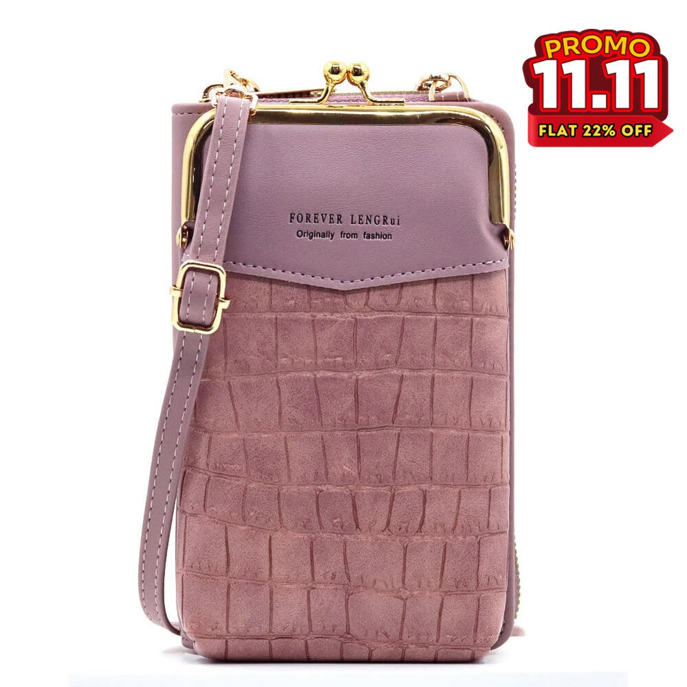 Women Multi-Purpose Crossbody Crocodile Bag-DIVERSITY