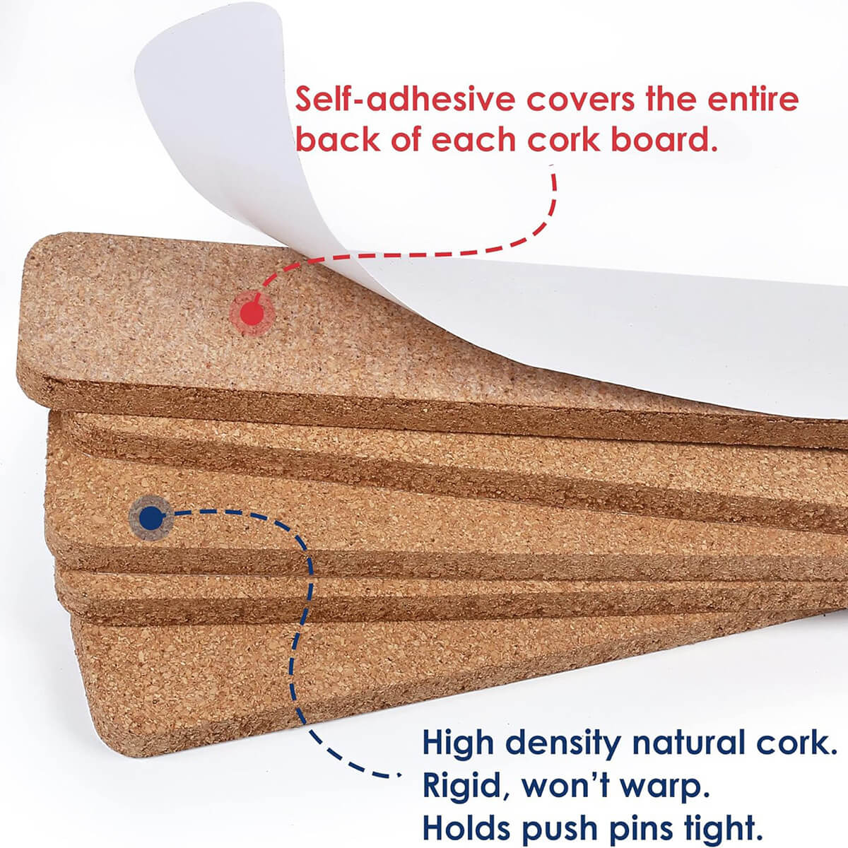 Self-Adhesive Long Cork Board Strips