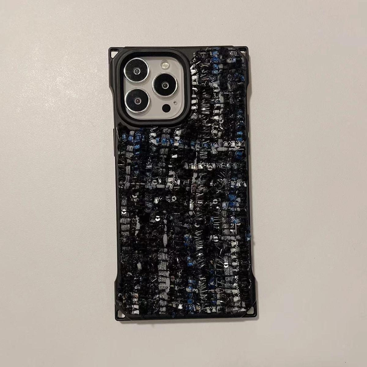 Textured Tweed iPhone Case With Scarf Bracelet