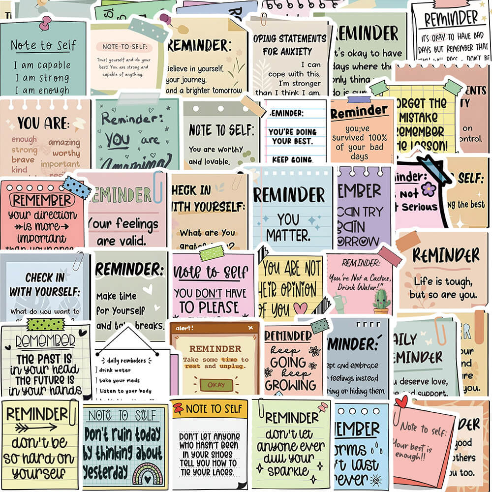 Aesthetic Decorative Stickers For Laptop & Journal