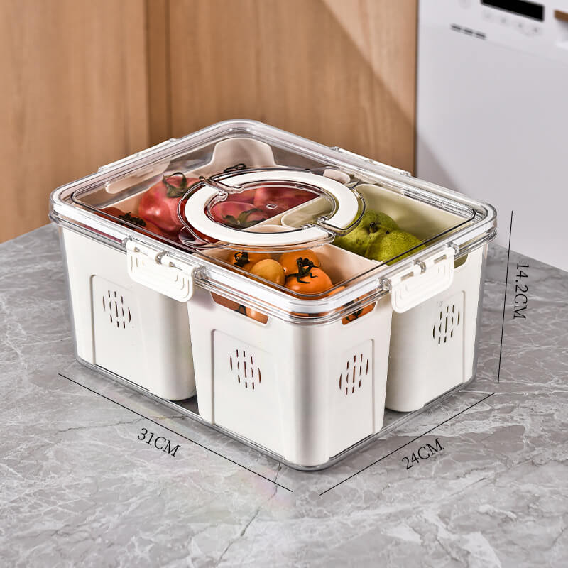 Food Storage Containers With Drain Basket