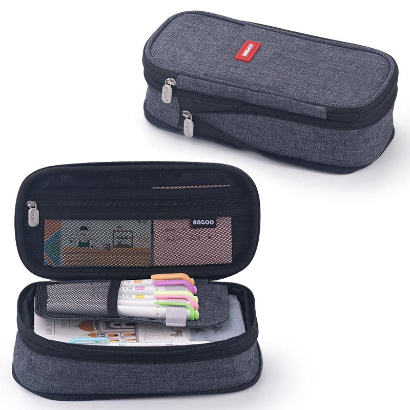 Multi-Compartment Pencil Case Pouch