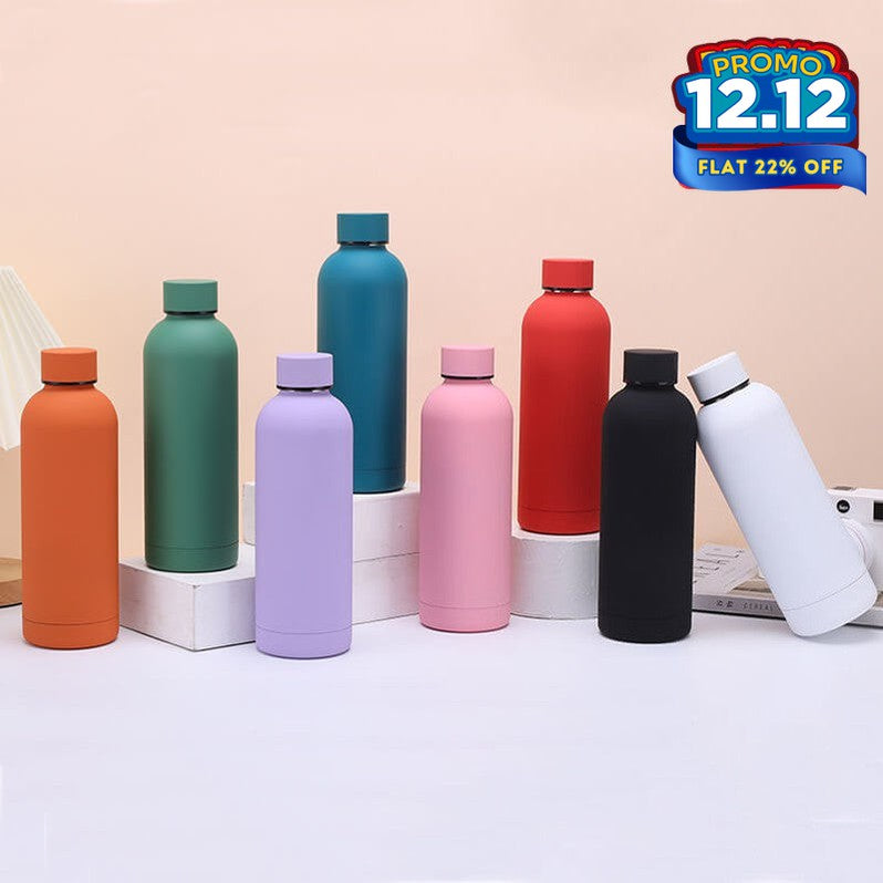 Matte Water Bottle - Light Pink