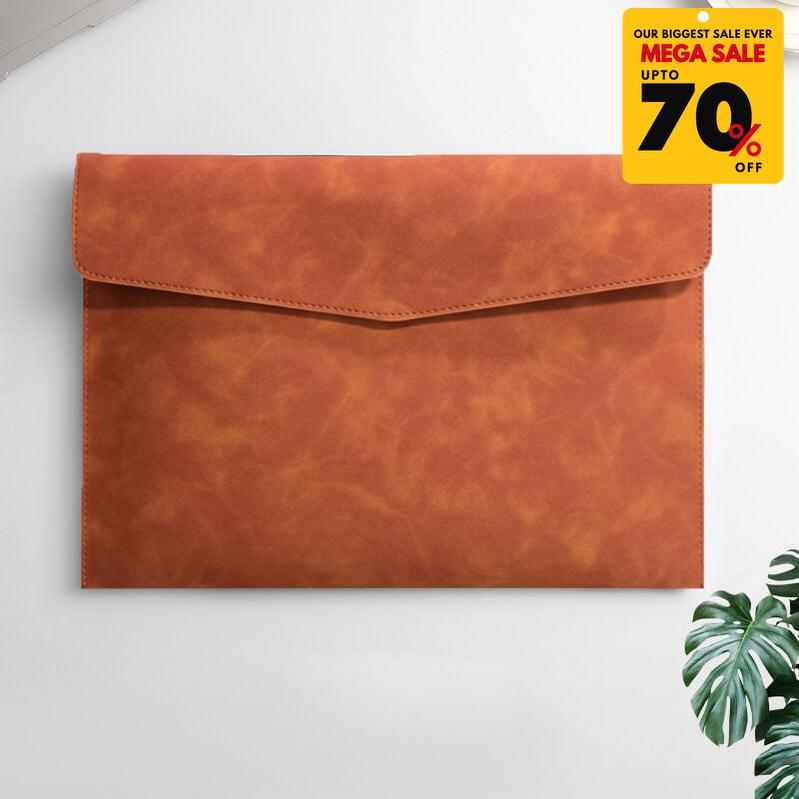 Faux Leather Document File Case
