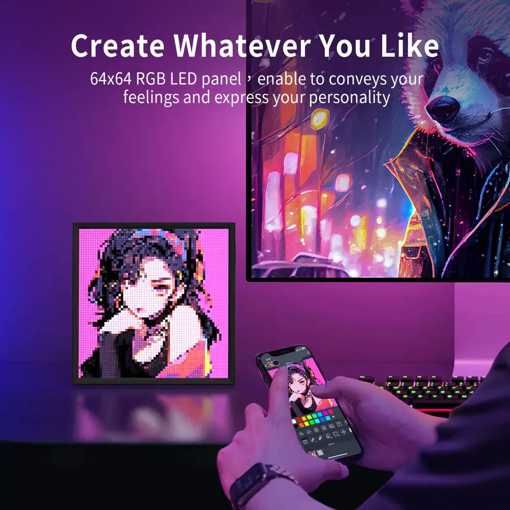Divoom Pixoo64 Pixel Art LED Display