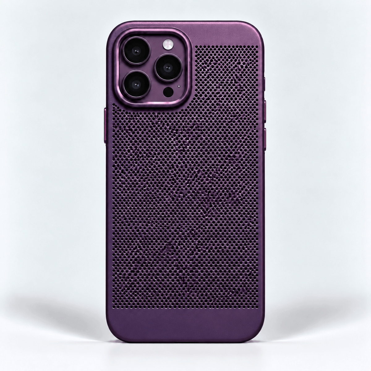 Luxury Breathable Mesh Phone Case - Dark Purple