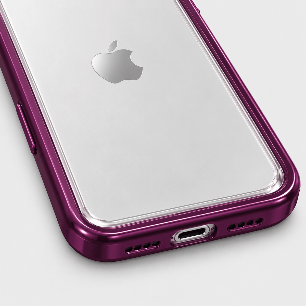 Transparent Lens Ring iPhone Case - Dark Purple