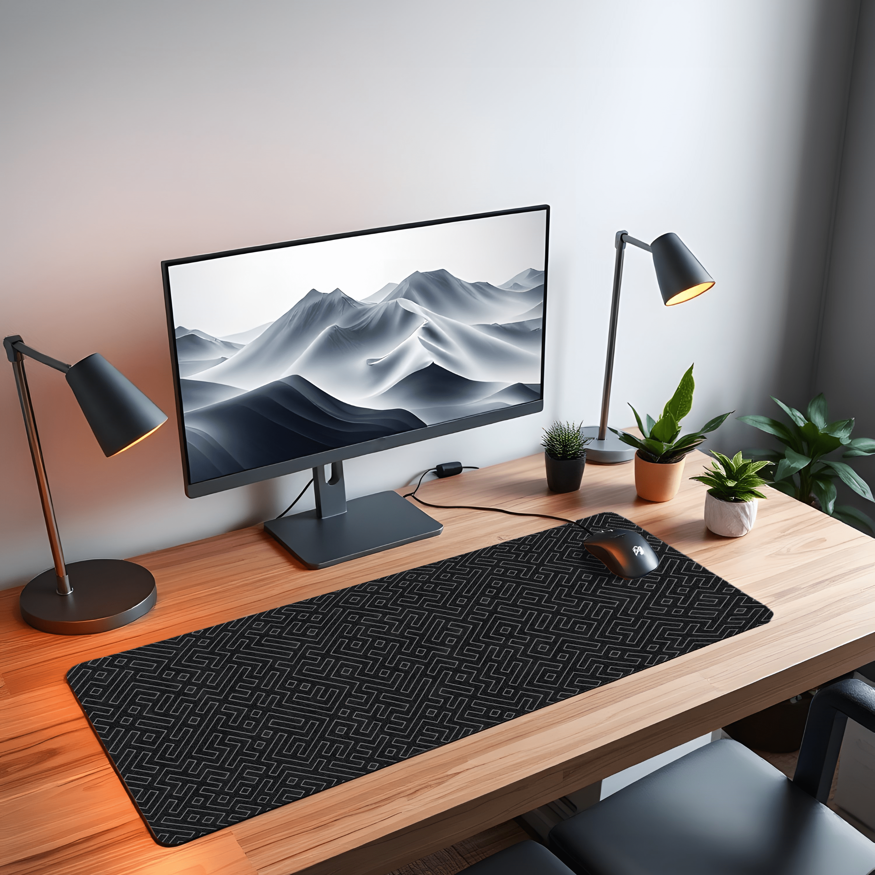Printed Leather Desk Mat - Puzzle