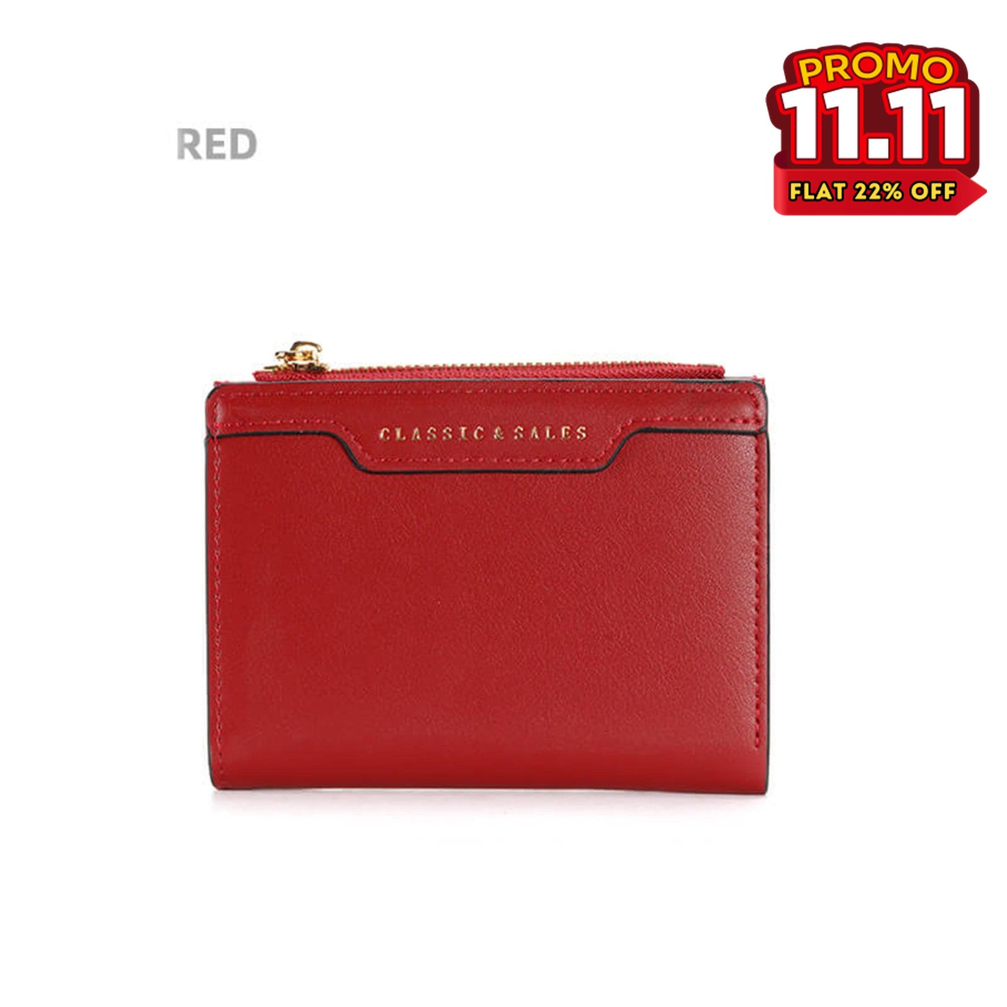 Women's Leather Compact Wallet-DIVERSITY