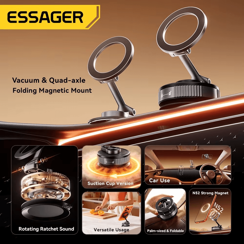 Essager 360° Magnetic Suction Cup Phone Holder