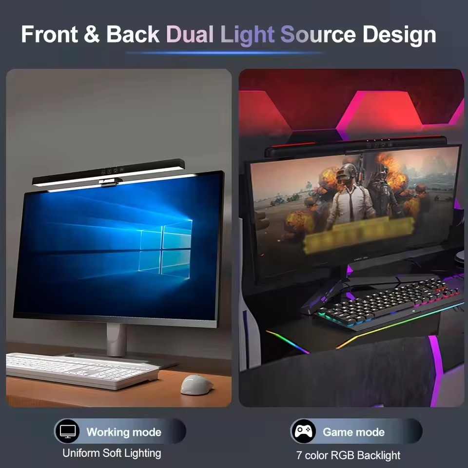 Monitor Light Bar with RGB Back Light