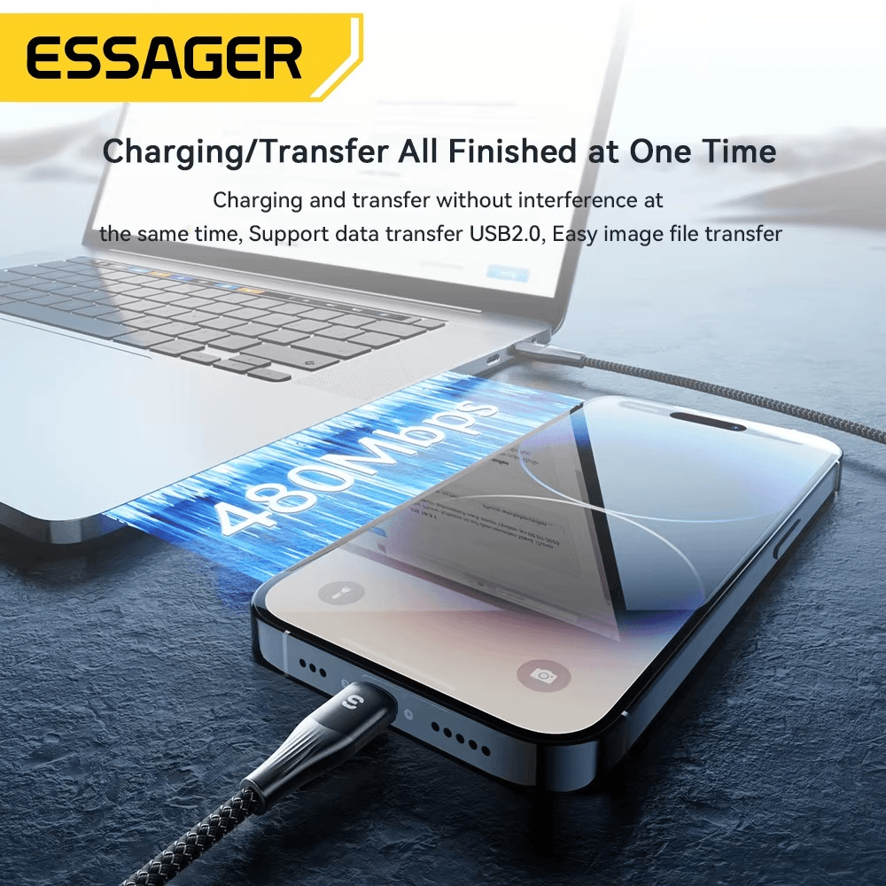 Essager 29W PD USB-C to Lightning Charging Cable