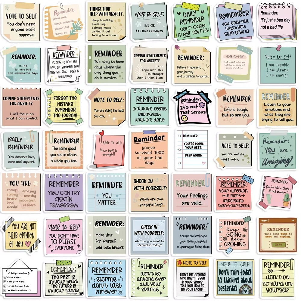 Aesthetic Decorative Stickers For Laptop & Journal