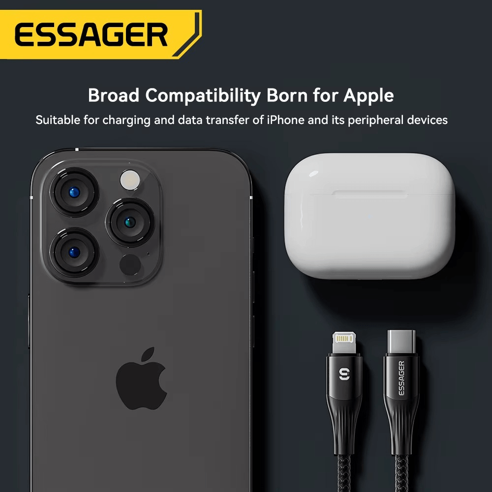 Essager 29W PD USB-C to Lightning Charging Cable