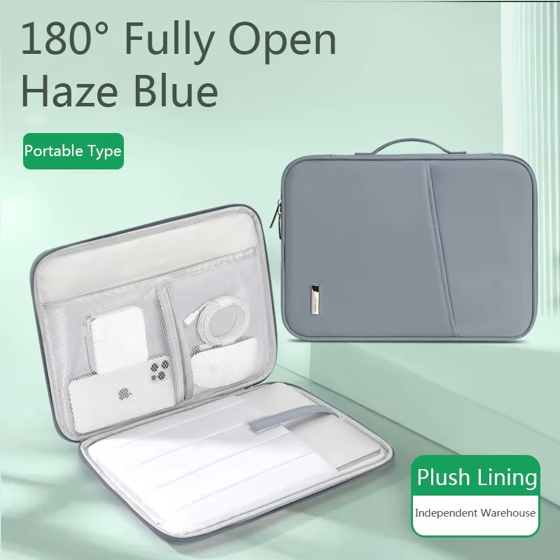 TAIKESEN Minimalist Laptop Sleeve Bag With Power Pack - Haze Blue