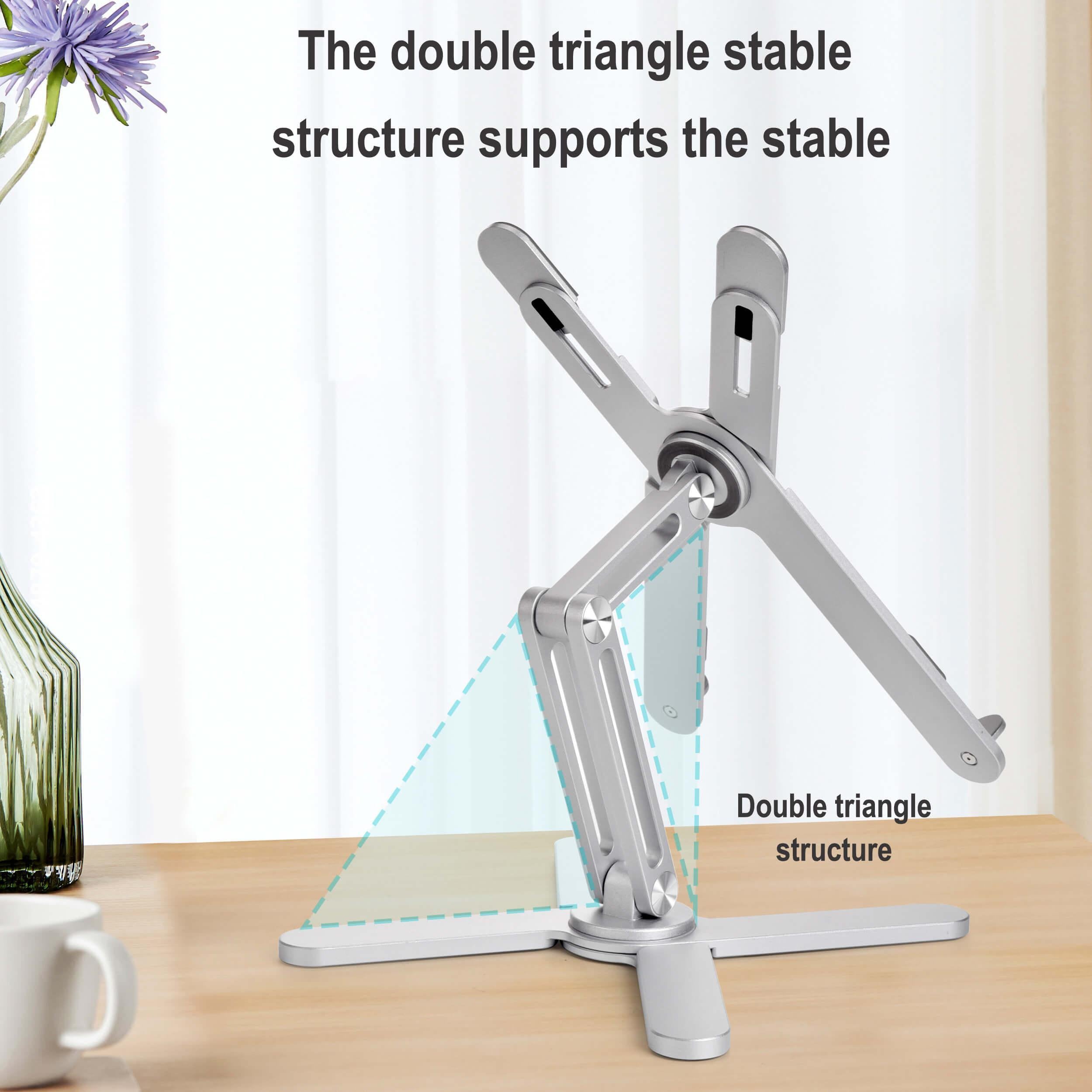 Aluminum Alloy 360 Rotating Laptop Stand-DIVERSITY