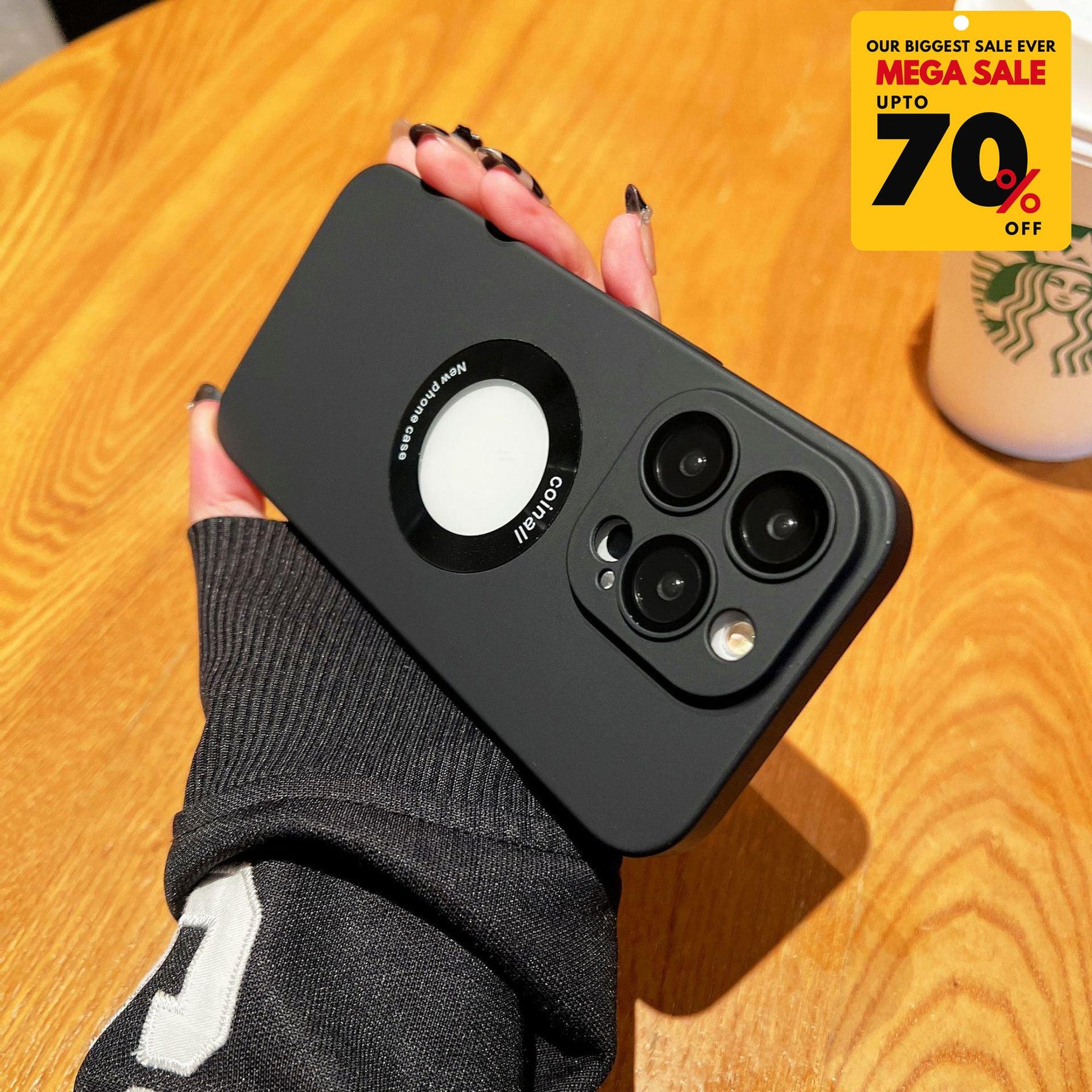 Matte Black Silicone iPhone Case