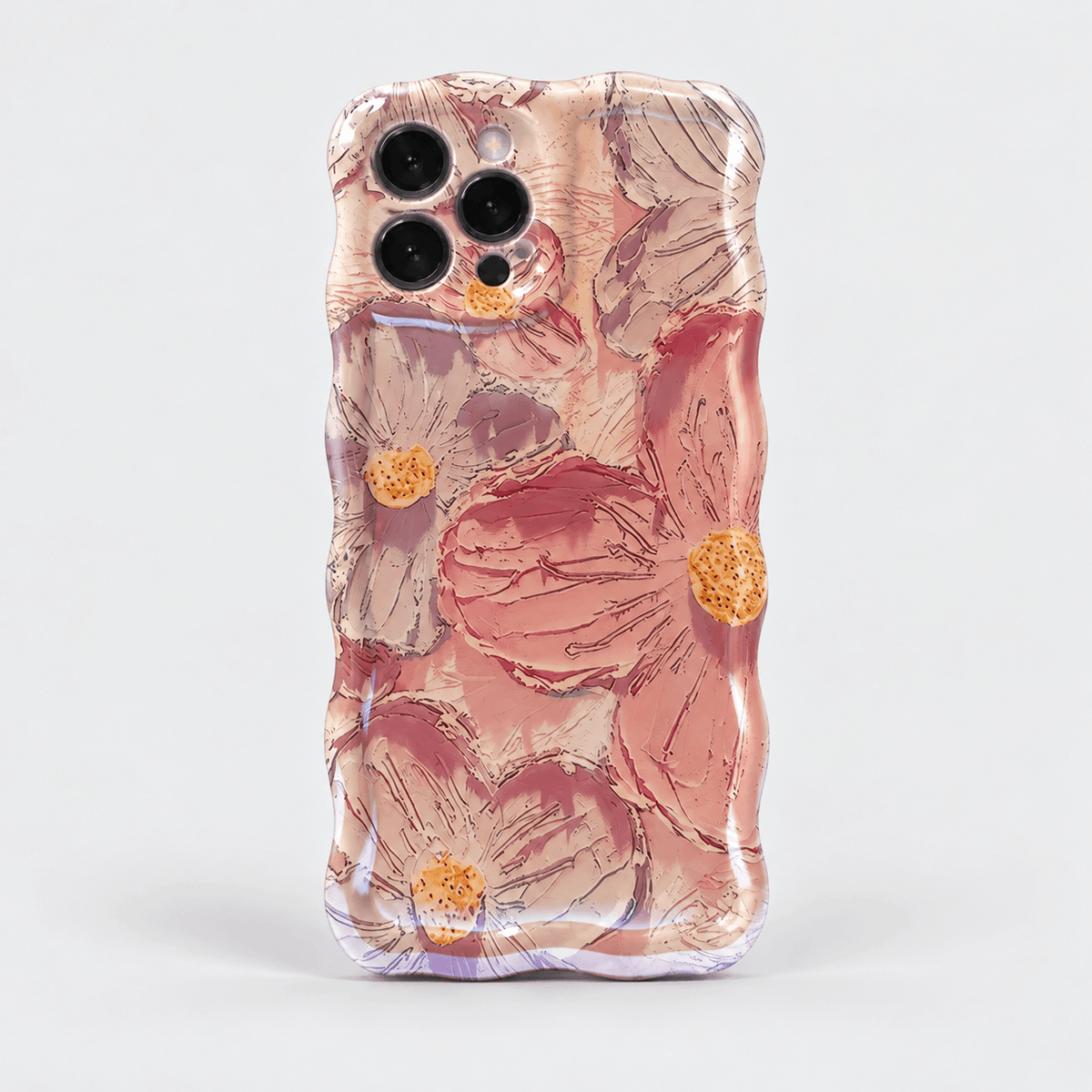 Flower Pattern iPhone Case - Pink