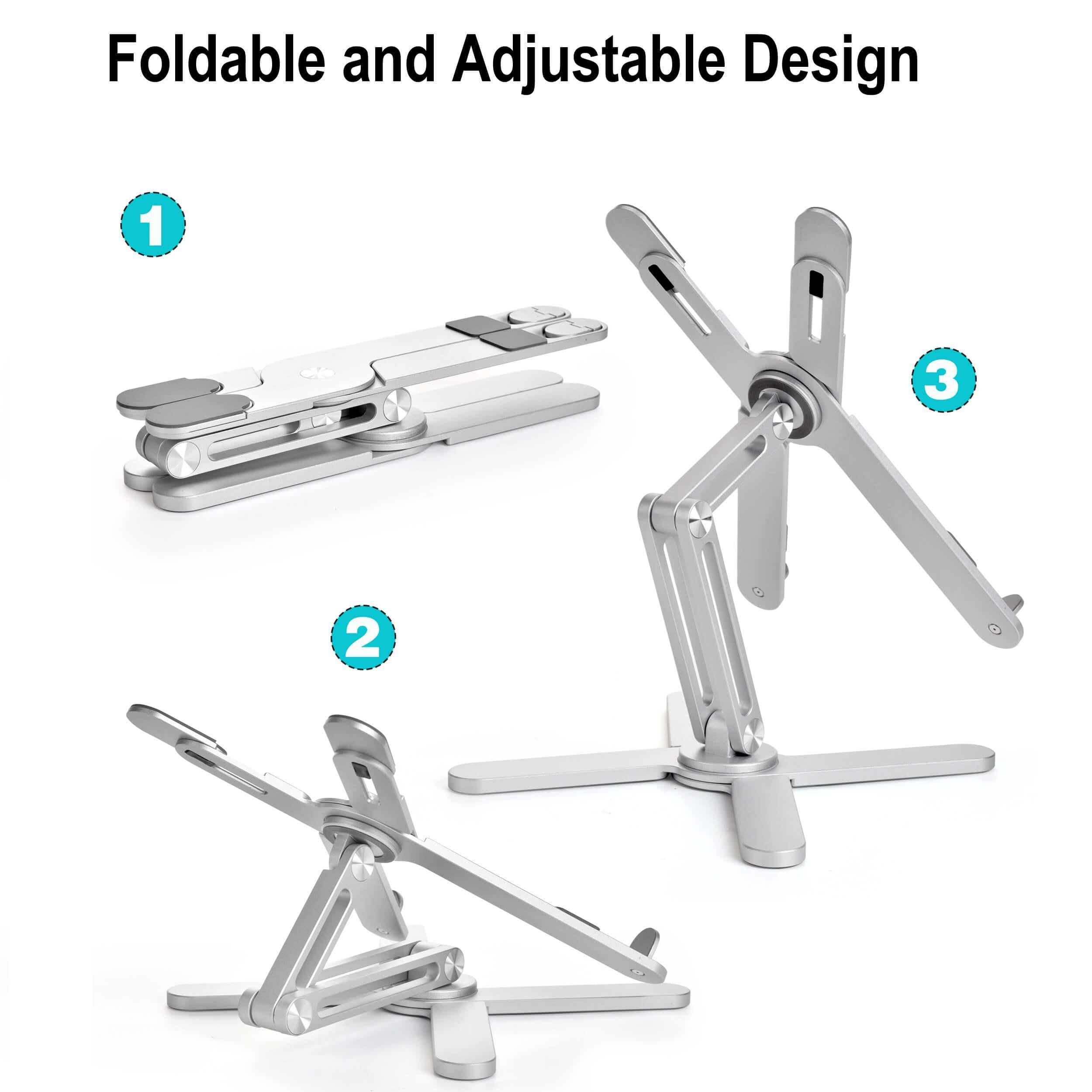 Aluminum Alloy 360 Rotating Laptop Stand-DIVERSITY