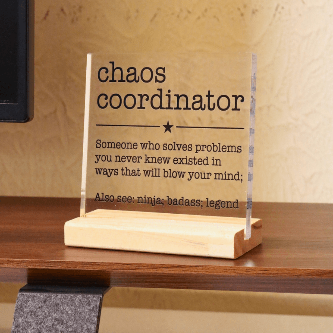 Funny Acrylic Office Desk Plaque