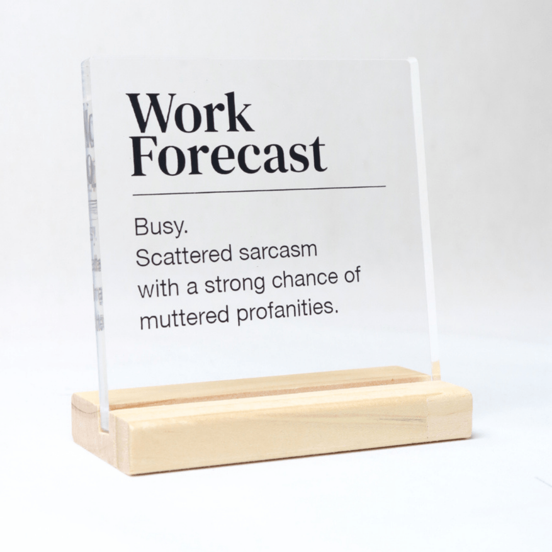 Funny Acrylic Office Desk Plaque