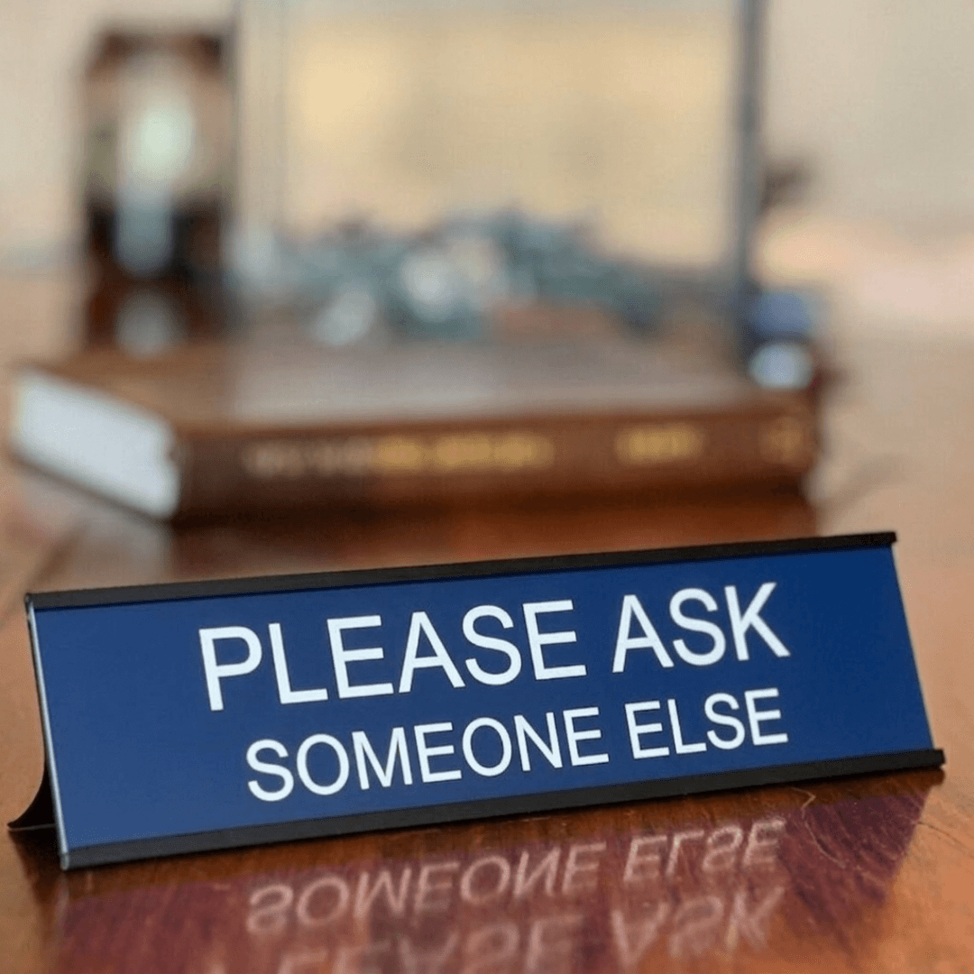 Funny Desk Name Plate