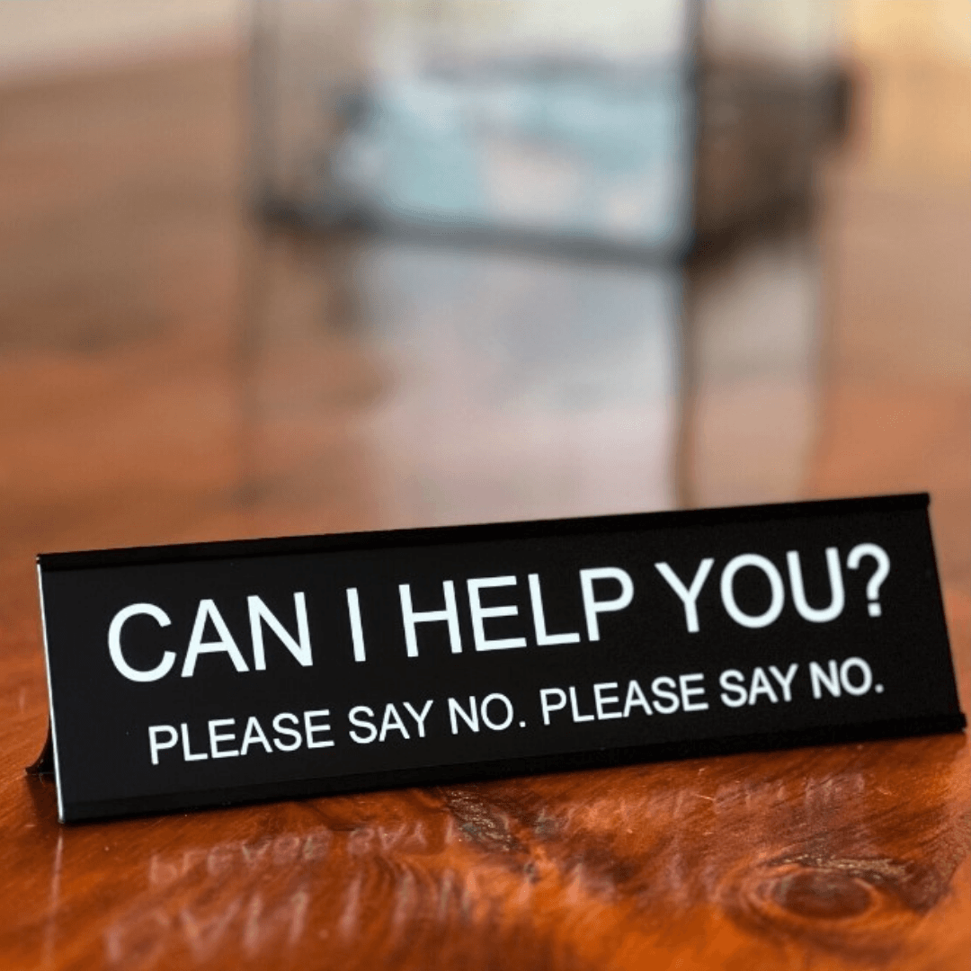Funny Desk Name Plate