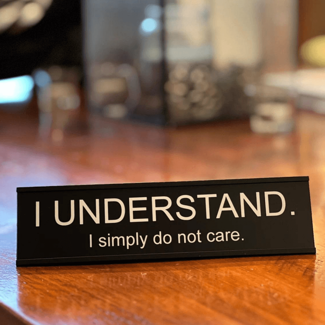 Funny Desk Name Plate