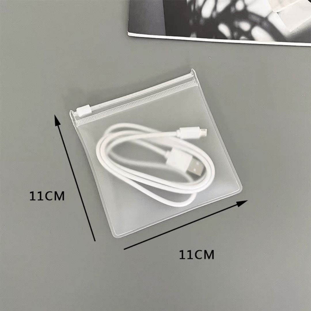 Frosted Zipper Storage Pouch