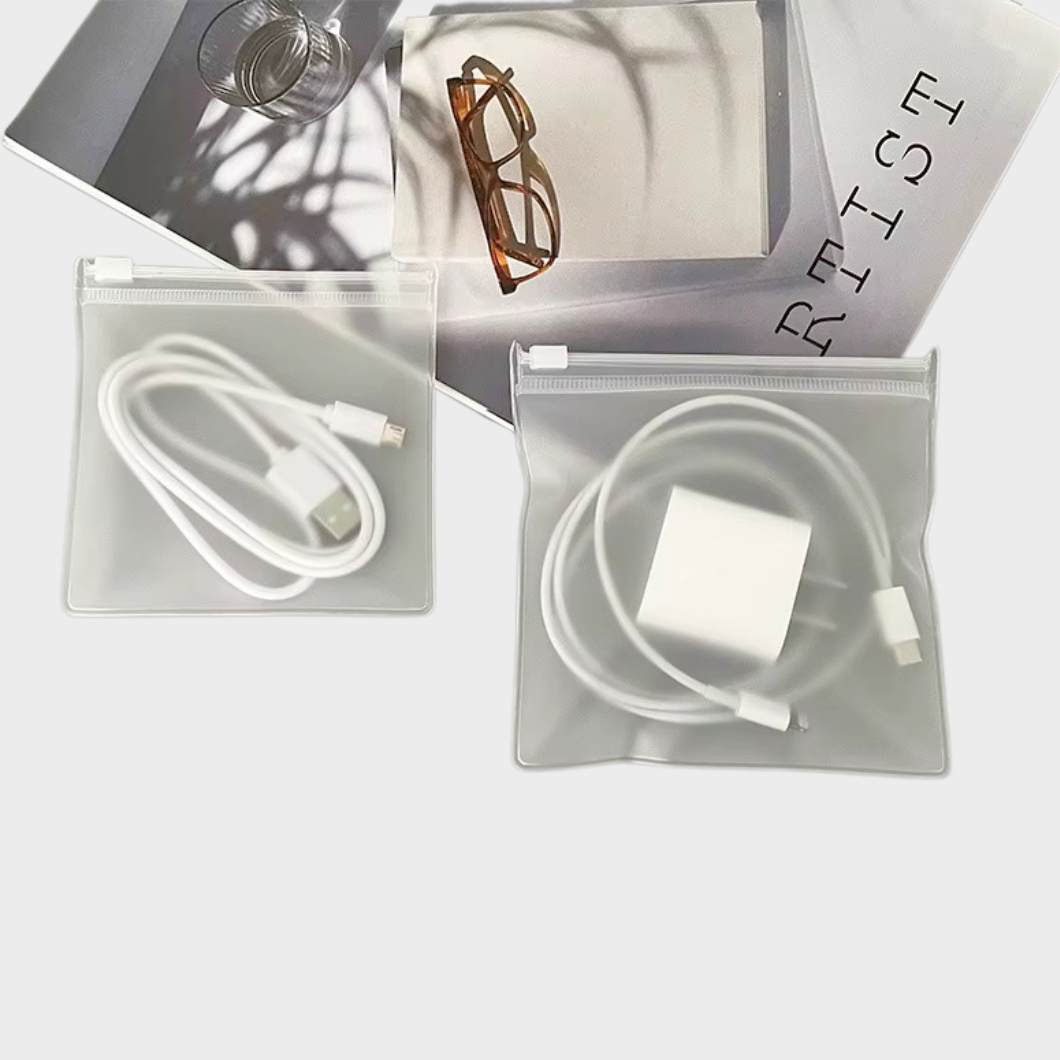 Frosted Zipper Storage Pouch