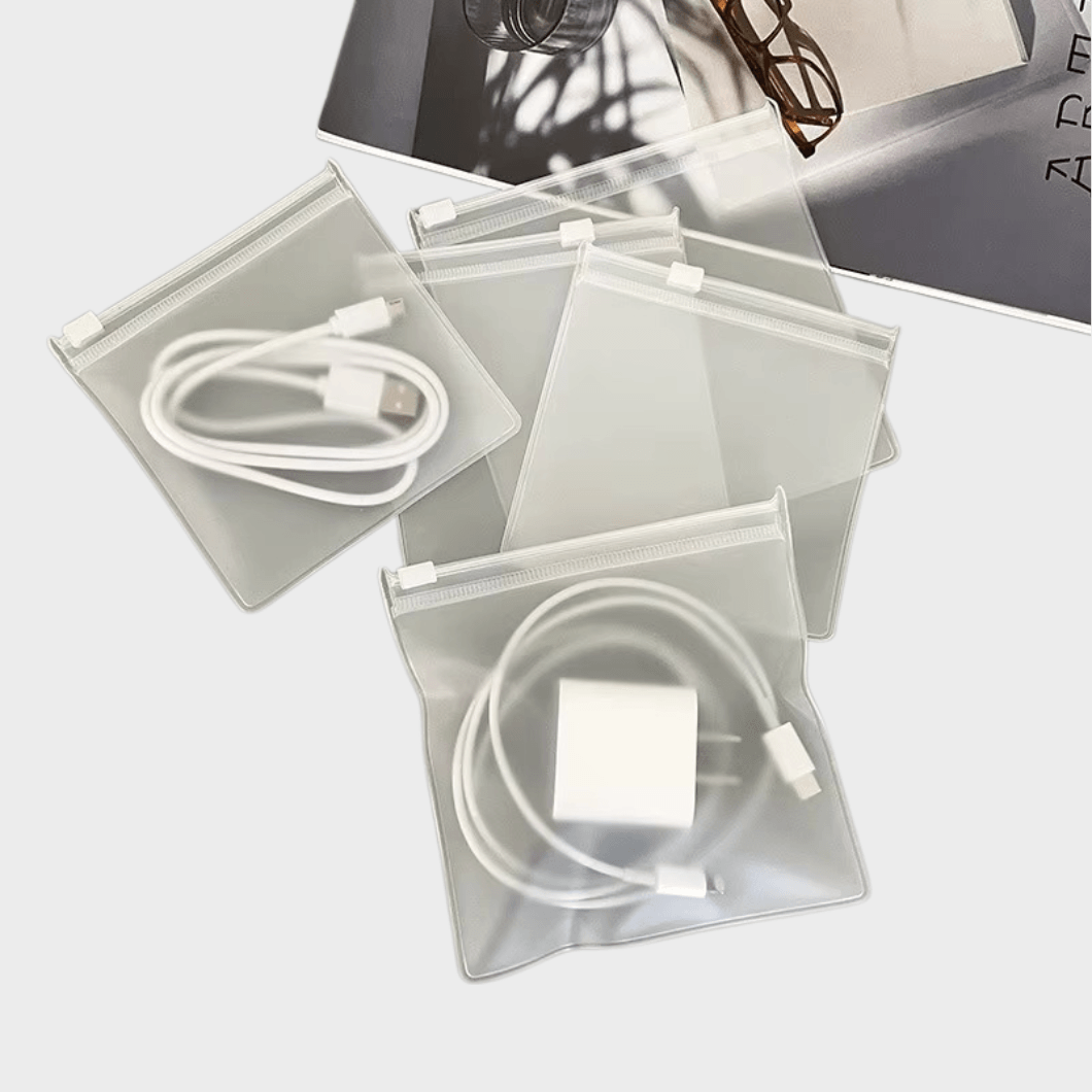 Frosted Zipper Storage Pouch