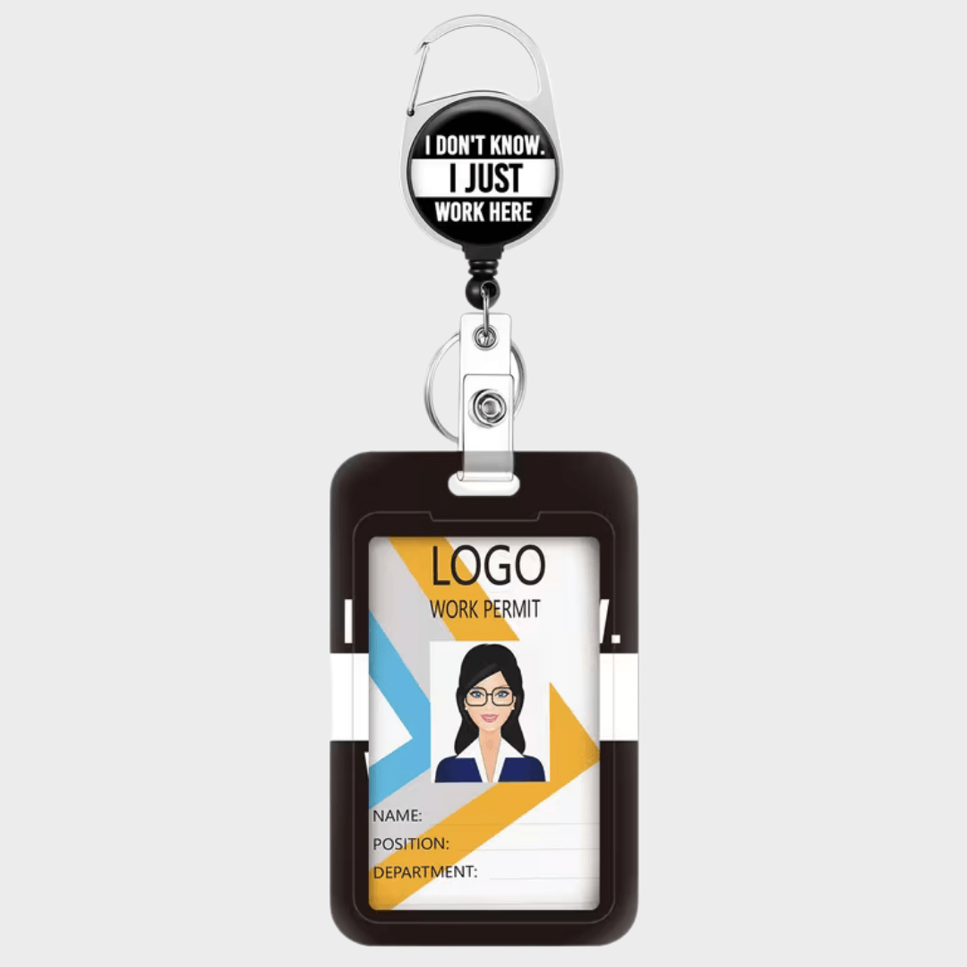 Novelty Retractable ID Card Badge Holder