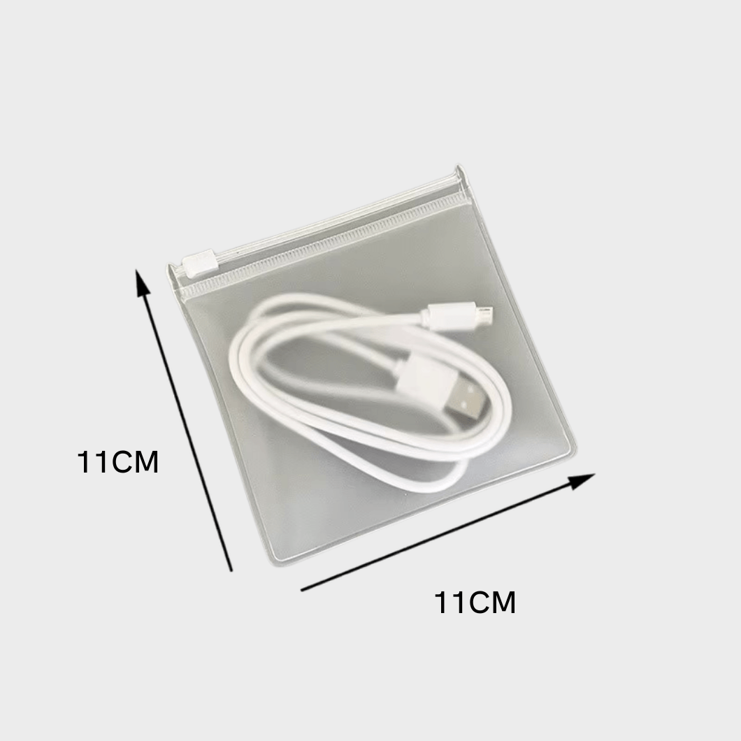 Frosted Zipper Storage Pouch